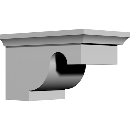Ekena Millwork 6"W x 7 1/2"D x 5"H Dublin Bracket BKT06X07X05DU